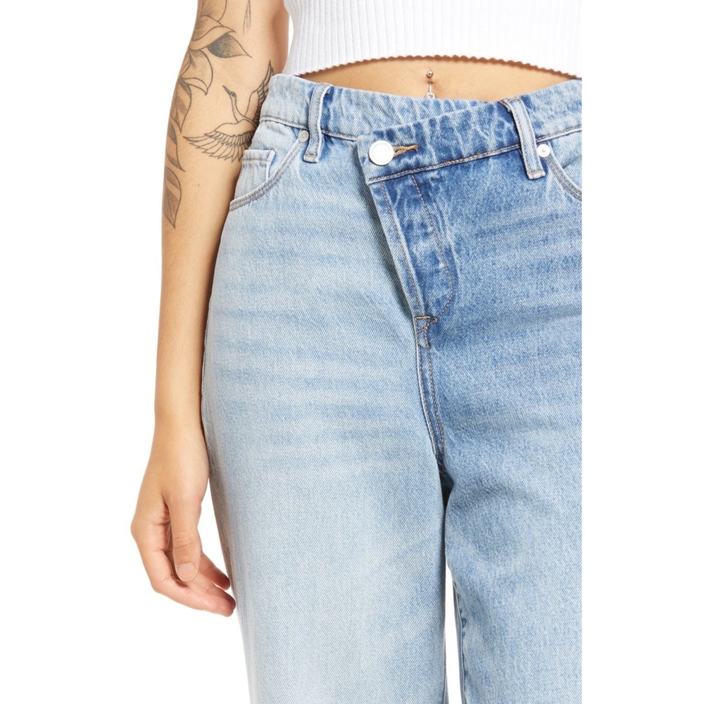 Blank NYC Overlap Baxter Ribcage Straight Jeans Two Tone - Picture 3 of 13